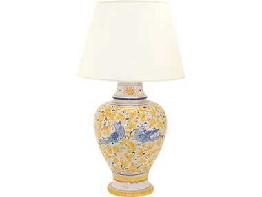 ARABESCO GIALLO - Ceramic table lamp _ L'Antica Deruta